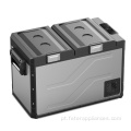 Freezer 40L para carro com duas portas e controle de aplicativo